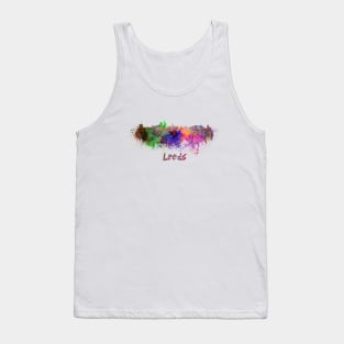 Leeds skyline in watercolor Tank Top